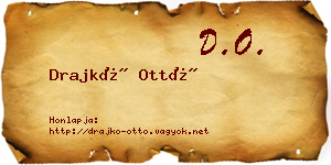 Drajkó Ottó névjegykártya